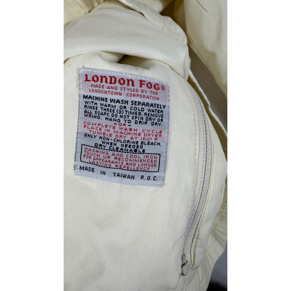 London Fog Vintage Bomber Jacket Lightweight Windbreaker Minimalist Retro 80s - Picture 5 of 6